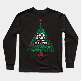 Cute Baby In The Making - Christmas Gift Long Sleeve T-Shirt